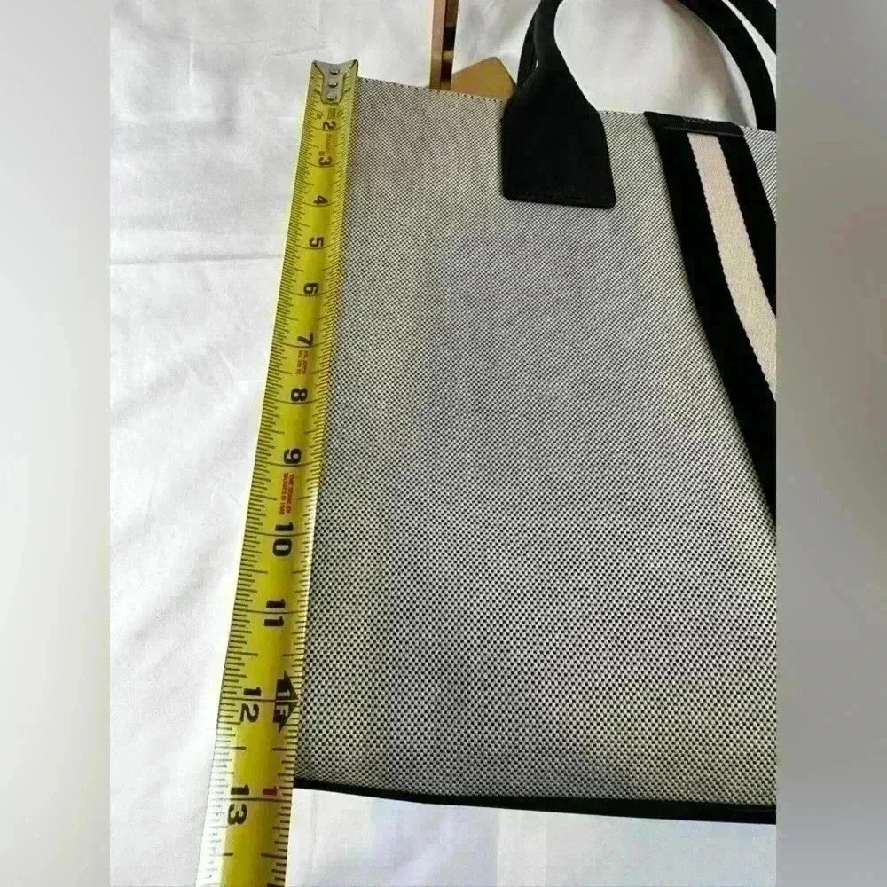 NWT - DKNY Gray with Black Trim Carlita Large Tote - Picture 8 of 12